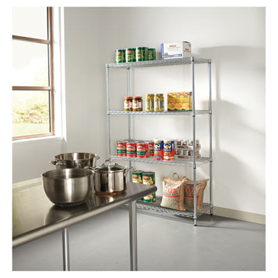 NSF Certified Industrial Wire Shelving Kit, 48w x 18d x 72h, Silver Flipcost Flipcost