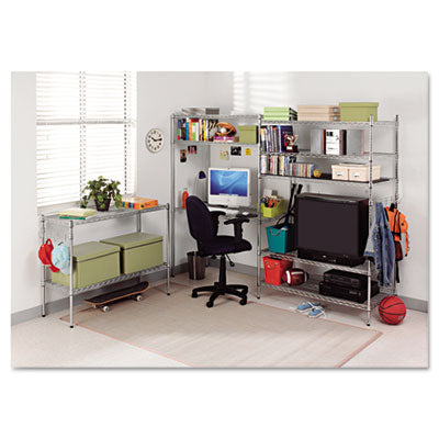 NSF Certified Industrial Wire Shelving Kit, 48w x 18d x 72h, Silver Flipcost Flipcost