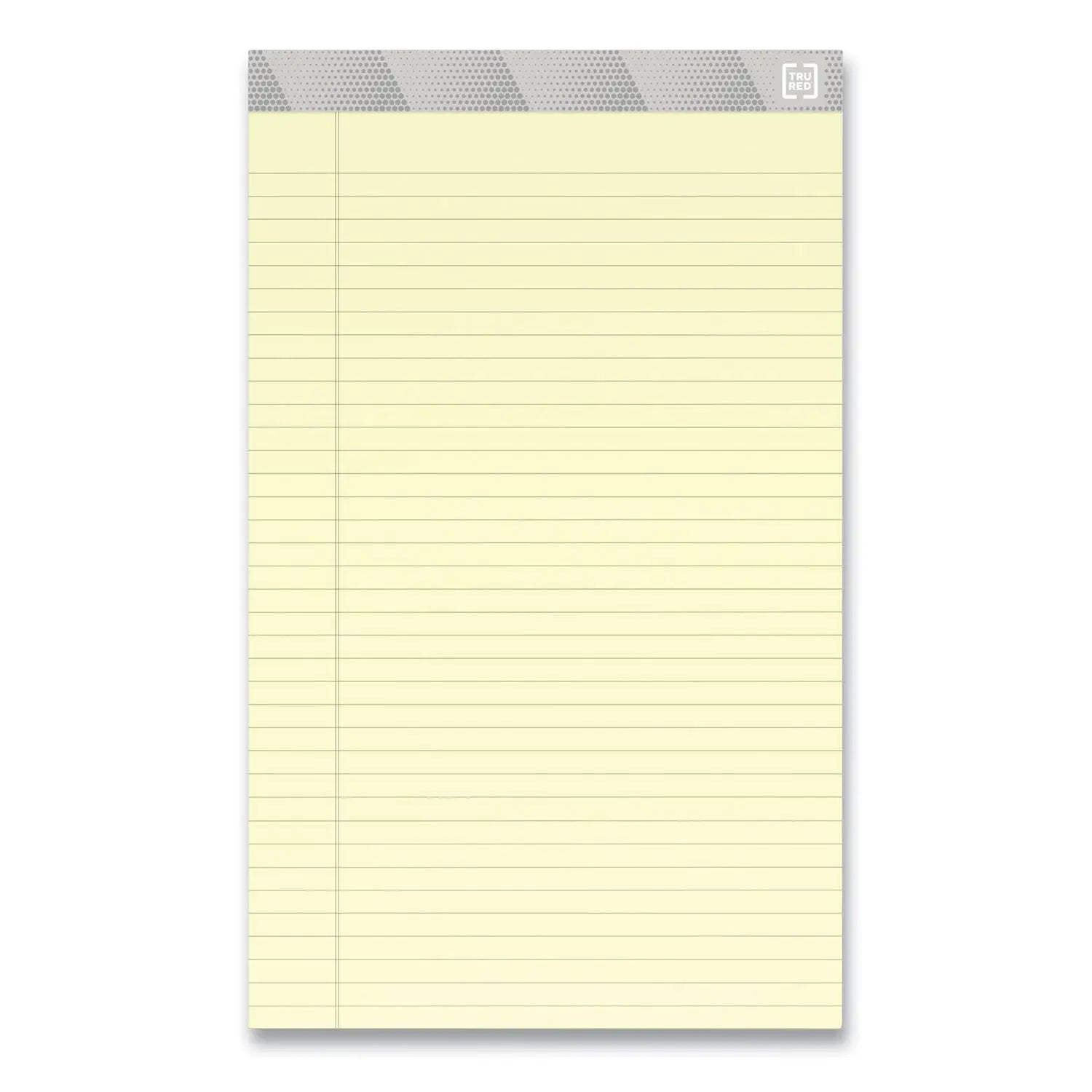 Notepads, Wide/Legal Rule, 50 Canary-Yellow 8.5 x 14 Sheets, 12/Pack TRU RED™ Flipcost
