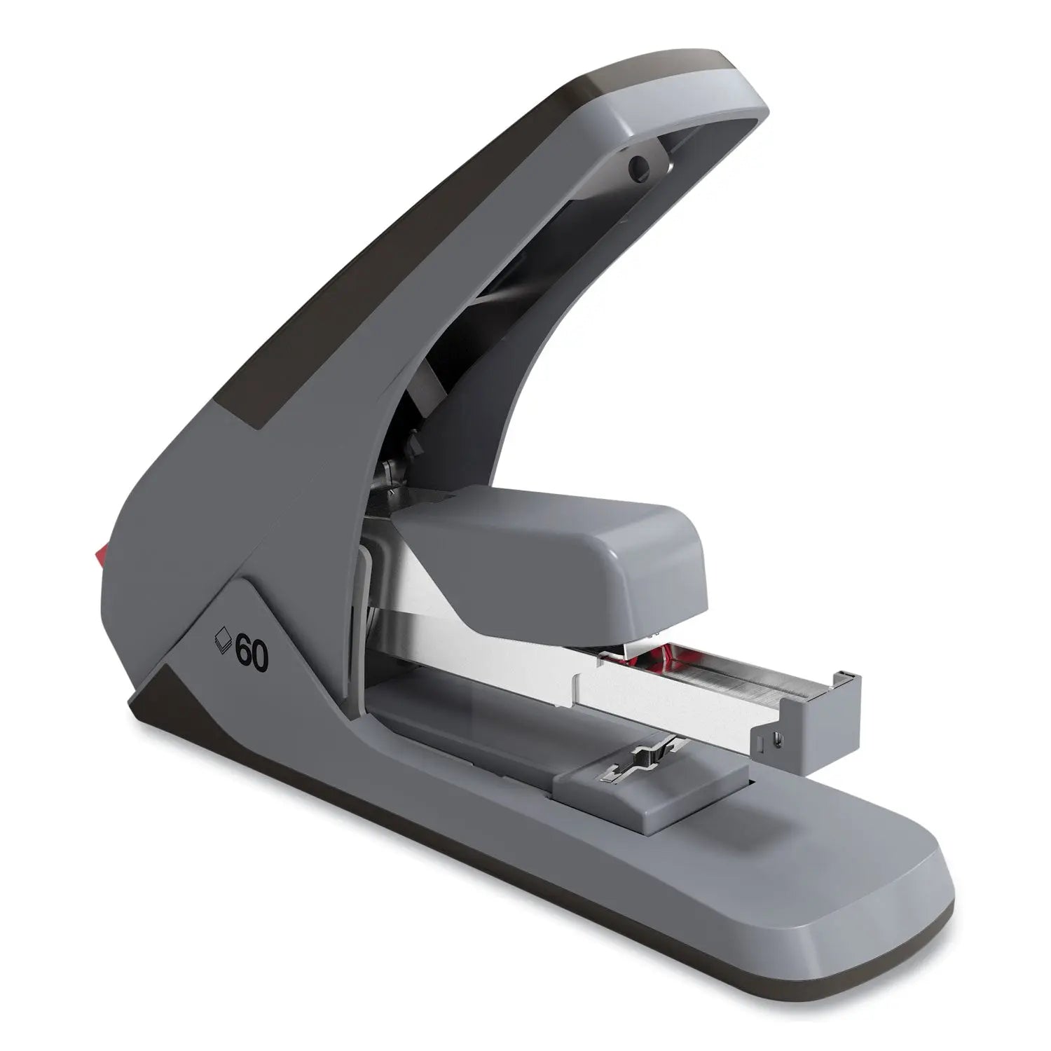 One-Touch Desktop Stapler, 60 or 25 Sheet Capacity, Gray/Black TRU RED™ Flipcost