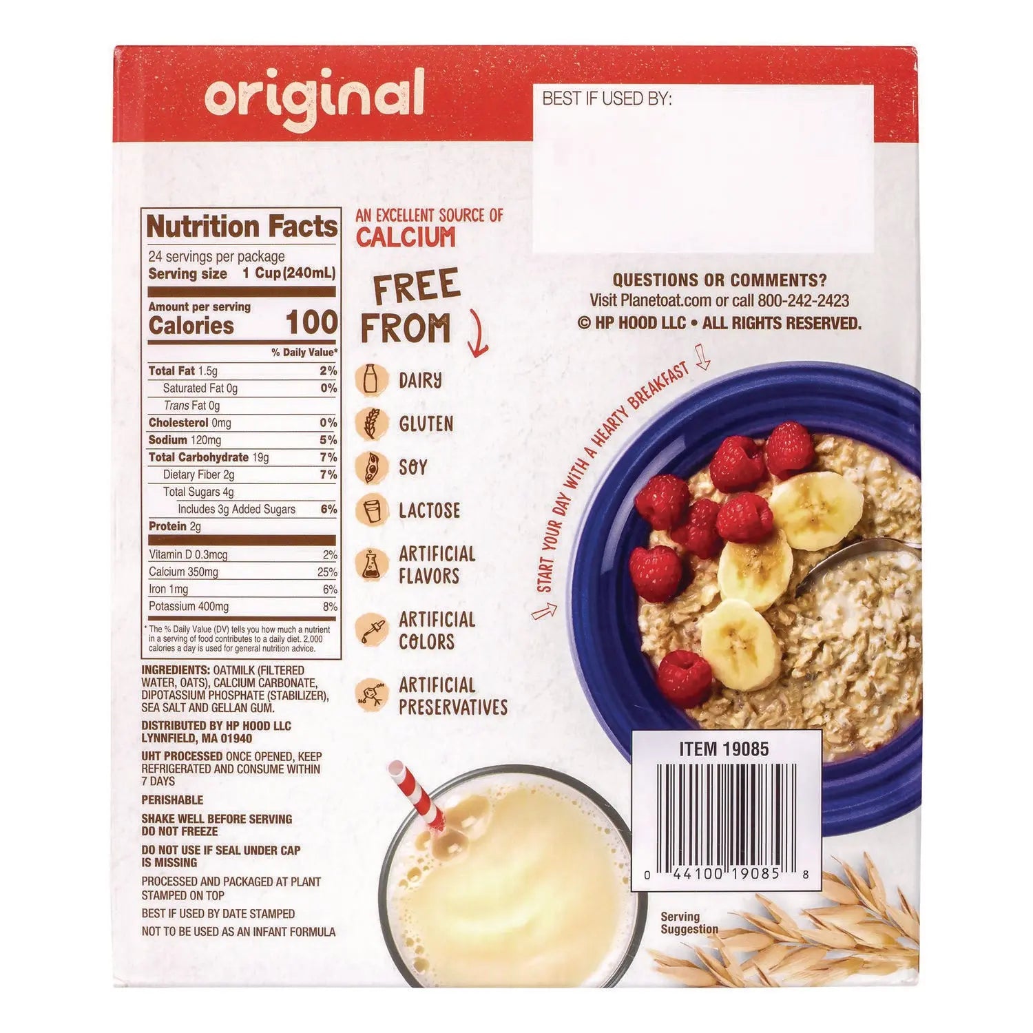 Original Oat Milk Cartons, 32 oz Carton, 6/Carton Planet Oat® Flipcost