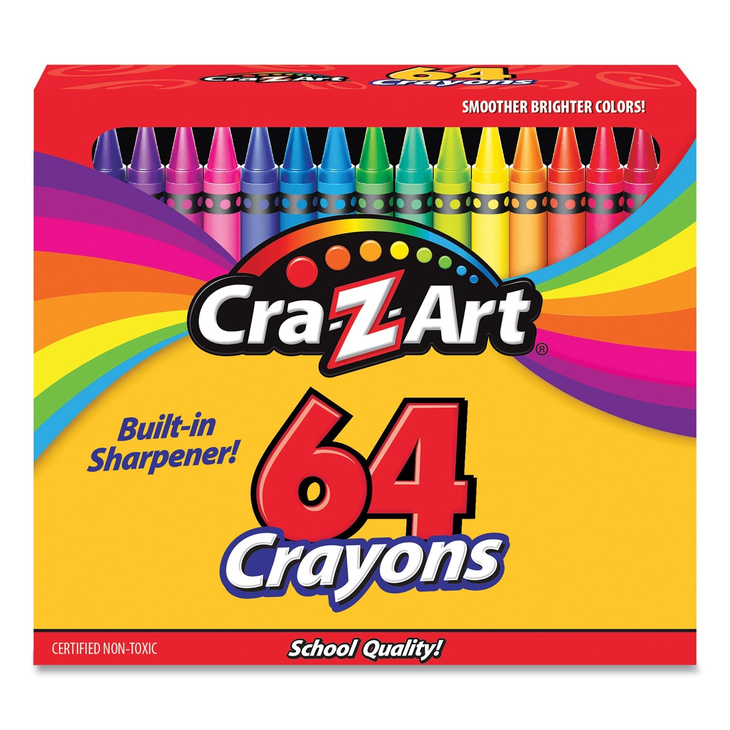 Cra-Z-Art® Crayons, 64 Assorted Colors, 64/pack