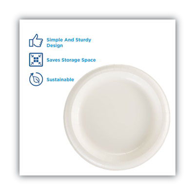 Dixie® Paper Dinnerware, Plates, White, 8.5" dia, 125/Pack Flipcost Flipcost