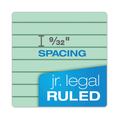 TOPS™ Prism + Colored Writing Pads, Narrow Rule, 50 Pastel Green 5 x 8 Sheets, 12/Pack Flipcost Flipcost