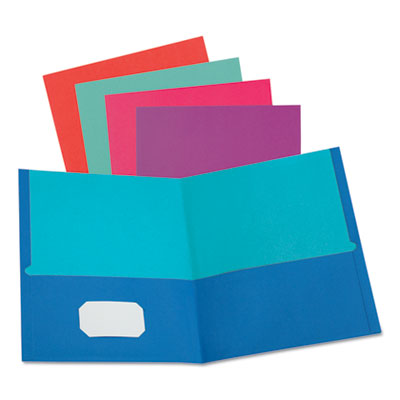 Oxford™ Twisted Twin Textured Pocket Folders, 100-Sheet Capacity, 11 x 8.5, Assorted Solid Colors, 10/Pack Flipcost Flipcost
