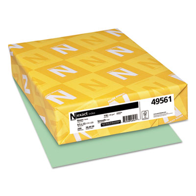 Neenah Paper Exact Index Green card stock paper, 110 lb Index Weight, 8.5 x 11, Green, 250/Pack Flipcost Flipcost
