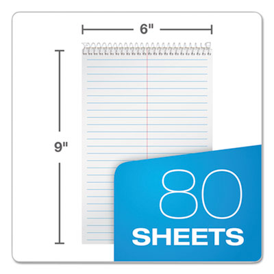 TOPS™ Steno Pad Gregg Rule, Assorted Cover Colors, 80 White 6 x 9 Sheets, 4/Pack Flipcost Flipcost