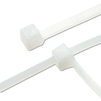 Tatco Nylon Cable Ties 11 Inches, 11 x 0.19, 50 lb, Natural, 500/Pack Flipcost Flipcost