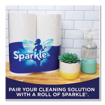 Sparkle® Pick-A-Size Towels Perforated Kitchen Double Roll Towels with Thirst Pockets, 2-Ply, 11 x 6, White, 110 Sheets/Roll, 24 Rolls/Pack Flipcost Flipcost