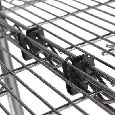 Wire Shelving S Hooks Metal, Black, 4 Hooks/Pack Flipcost Flipcost