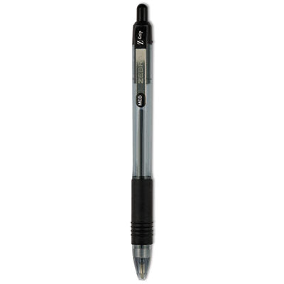 Z-Grip Ballpoint Pen, Retractable, Medium 1 mm, Black Ink, Clear/Black Barrel, 12/Pack Flipcost Flipcost