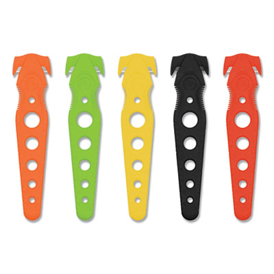 Safety cutter plastic handle assorted., 5/Pack Flipcost Flipcost