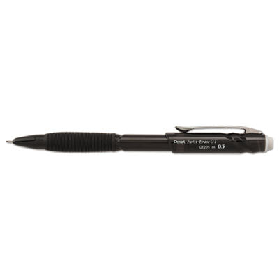 Pentel® Twist-Erase GT Pencils, 0.5 mm, HB (#2), Black Lead, Black Barrel Flipcost Flipcost