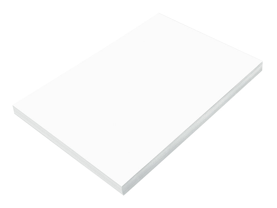 Prang® Construction Paper, 12 x 18, Bright White, 100/Pack