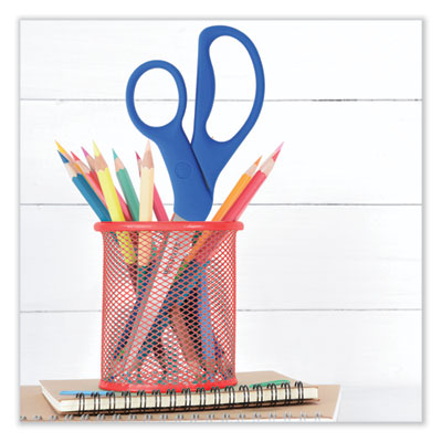 Preferred Line Stainless Steel Scissors, 8" Long, 3.5" Cut Length, Blue Offset Handle Flipcost Flipcost