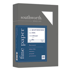 Southworth® Quality Bond Business Paper, 95 Bright, 20 lb Bond Weight, 8.5 x 11, White, 500/Ream Flipcost Flipcost