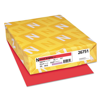 Neenah Bright Red Paper 8.5x11, 20 lb Bond Weight, 8.5 x 11, Bright Red, 500/Ream Flipcost Flipcost