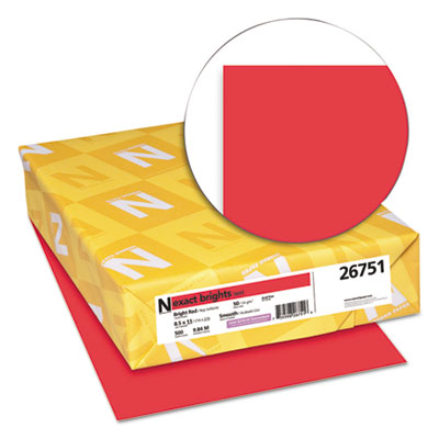 Neenah Bright Red Paper 8.5x11, 20 lb Bond Weight, 8.5 x 11, Bright Red, 500/Ream Flipcost Flipcost