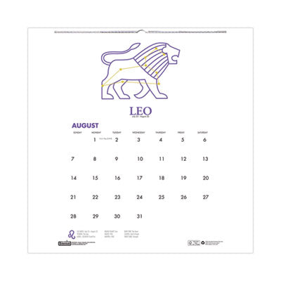 Recycled Academic Zodiac Wall Calendar, 11 x 14, Multicolor Sheets, 12-Month (Aug to July): 2023 to 2024 Flipcost Flipcost