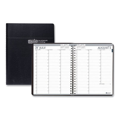 Recycled Professional Weekly Planner, 15-Minute Appts, 11 x 8.5, Black Wirebound Soft Cover, 12-Month (Aug-July): 2023-2024 Flipcost Flipcost