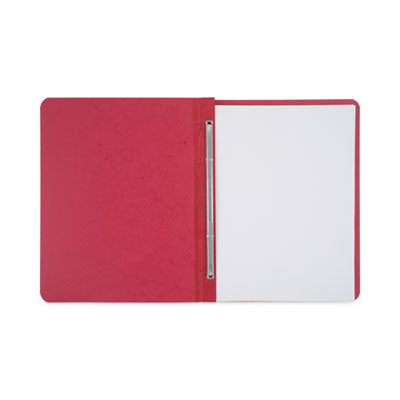 Pressboard Report Cover with Tyvek Reinforced Hinge, Two-Piece Prong Fastener, 3" Capacity, 8.5 x 11, Red/Red Flipcost Flipcost