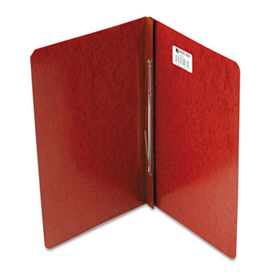 PRESSTEX Report Cover with Tyvek Reinforced Hinge, Side Bound, Two-Piece Prong Fastener, 3" Capacity, 14 x 8.5, Red/Red Flipcost Flipcost