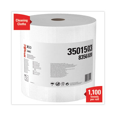 WypAll® X50 Cloths, Jumbo Roll, 13.4 x 9.8, White, 1,100/Roll Flipcost Flipcost