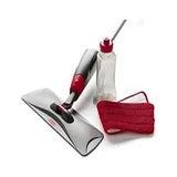 Rubbermaid® Commercial Reveal Microfiber Spray Mop Kit, Microfiber Head, 54.5" Silver/black Handle