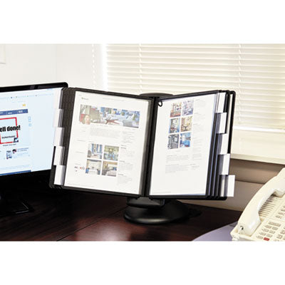 SHERPA Motion Desk Reference System, 10 Panels, Black Borders Flipcost Flipcost