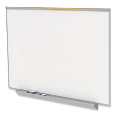 Proma Magnetic Porcelain Projection Whiteboard Aluminum Frame, w/Satin 96.5 x 48.5, White Surface Flipcost Flipcost