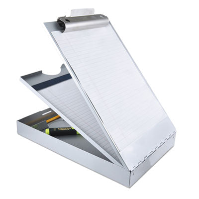 Saunders Cruiser Aluminum Storage Clipboard Silver, 1.5" Clip Capacity, Holds 8.5 x 11 Sheets, Silver Flipcost Flipcost