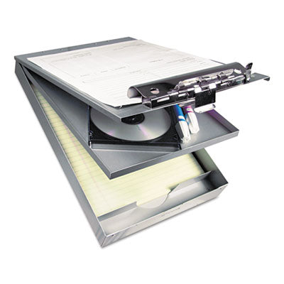 Saunders Cruiser Aluminum Storage Clipboard Silver, 1.5" Clip Capacity, Holds 8.5 x 11 Sheets, Silver Flipcost Flipcost
