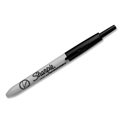 Sharpie® Retractable Permanent Marker, Extra-Fine Needle Tip, Black Flipcost Flipcost