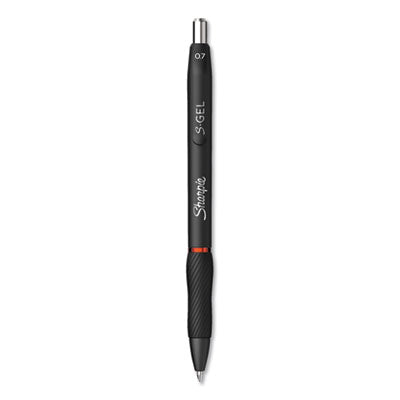 Sharpie® S-Gel™ S-Gel High-Performance Gel Pen, Retractable, Medium 0.7 mm, Red Ink, Black Barrel, Dozen Flipcost Flipcost