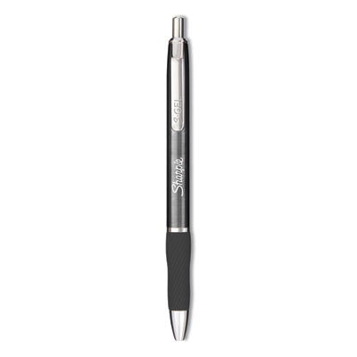 Sharpie® S-Gel™ S-Gel Premium Metal Barrel Gel Pen, Retractable, Medium 0.7 mm, Black Ink, Gun Metal Gray Barrel, Dozen Flipcost Flipcost