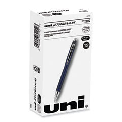 uniball® Hybrid gel pen quick drying, Fine 0.7 mm, Black Ink, Blue/Silver Barrel Flipcost Flipcost