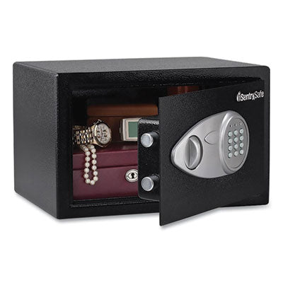 X055 Digital Security Safe, 0.58 cu ft, 13.8 x 10.6 x 8.7, Black/Silver Flipcost Flipcost