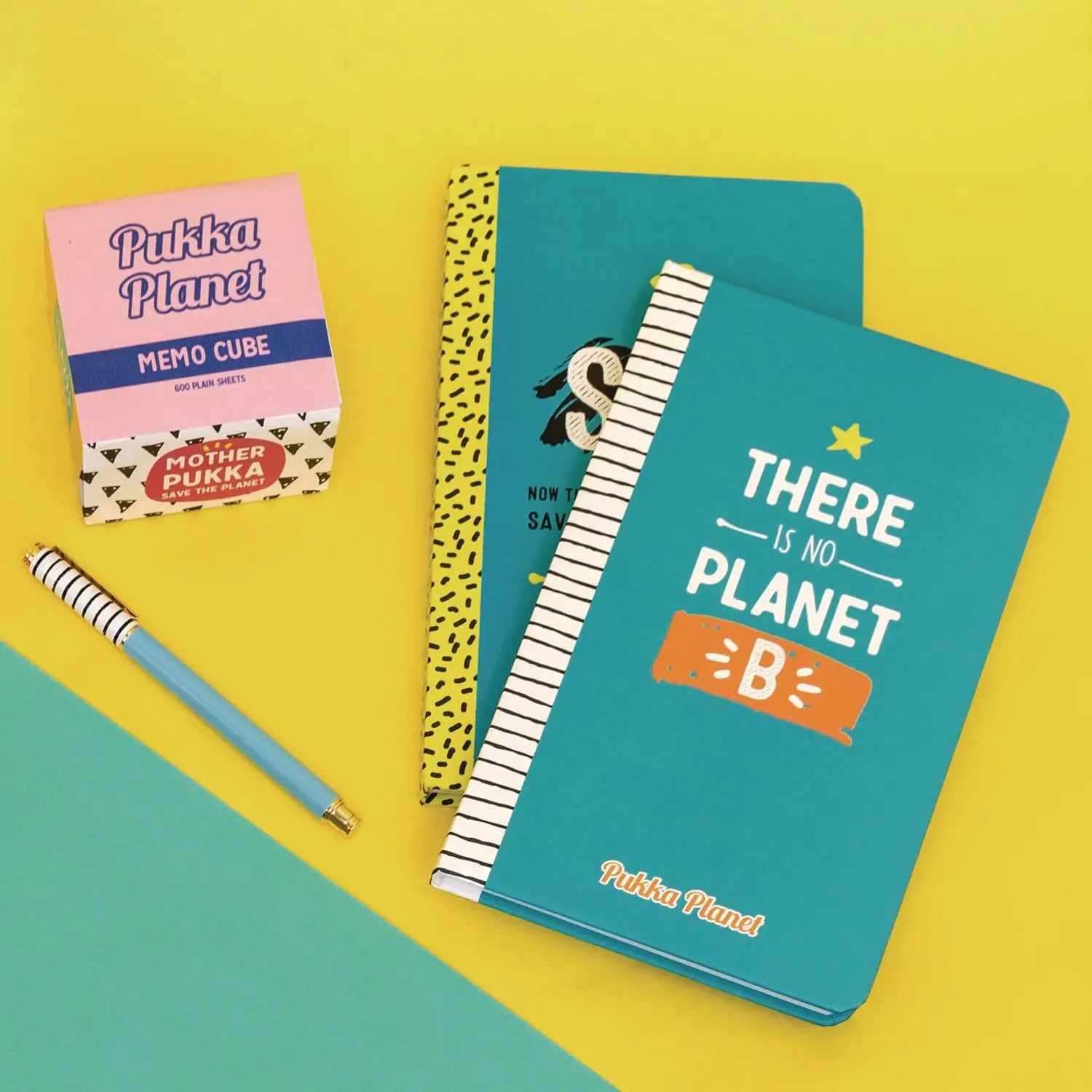 Soft Cover Eco Notebook, 1-Subject, Medium/College Rule, Turquoise/Multicolor Cover, (96) 8.3 x 5.8 Sheets PUKKA PAD® Flipcost