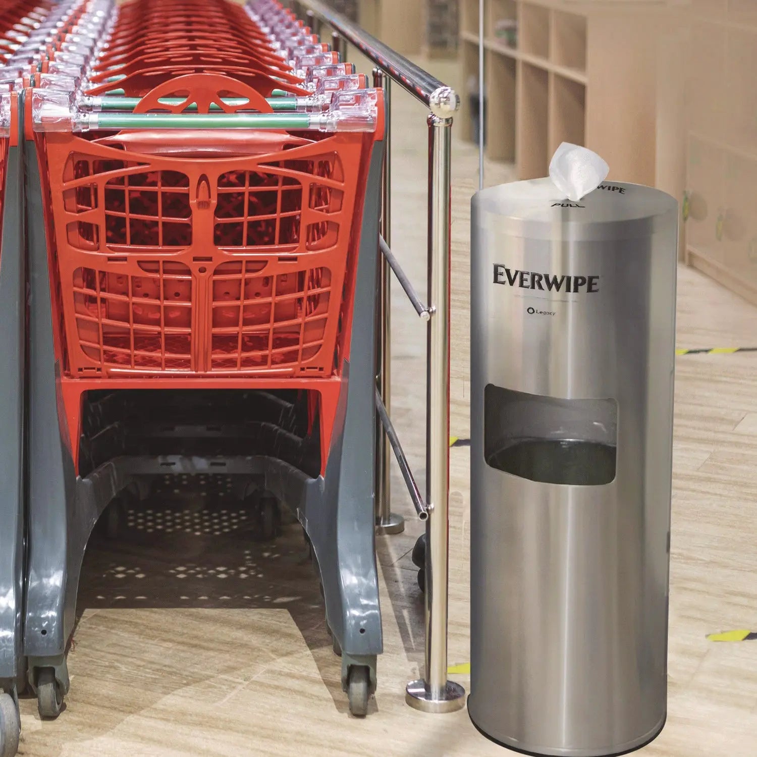 Stainless Steel Wet Wipe Stand, 15 x 15 x 37.25, Stainless Steel Tork® Flipcost