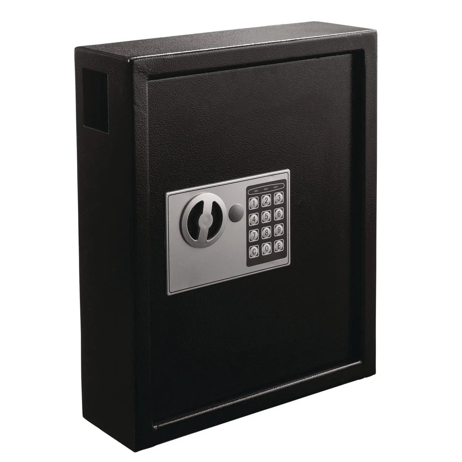 Steel Digital Lock Key Cabinet, 40-Key, 13 x 4 x 14.3, Stainless Steel 304, Black