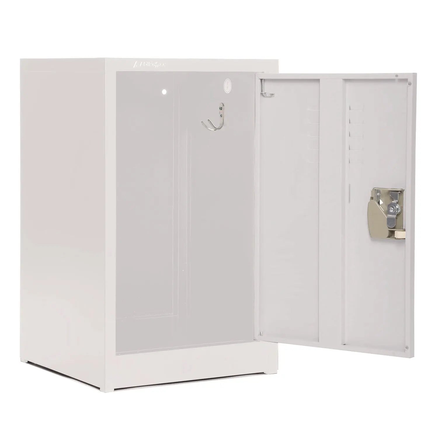 Steel Storage Locker, 1 Compartment, 15 x 15 x 24, White AdirOffice Flipcost