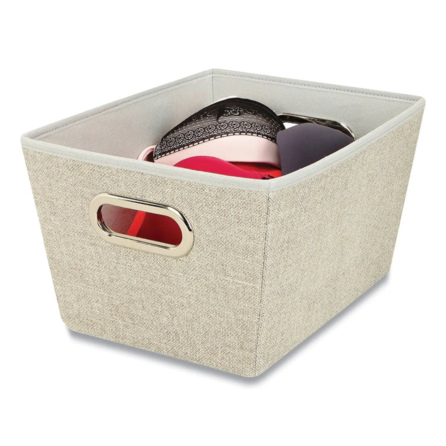 Storage Tote, Medium, 7.5" x 10.8" x 13", Tan Macbeth Collection® Flipcost