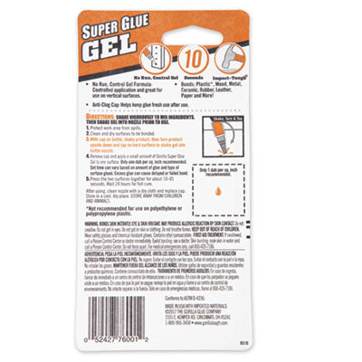 Super Glue Gel Dries Clear, 0.53 oz Flipcost Flipcost