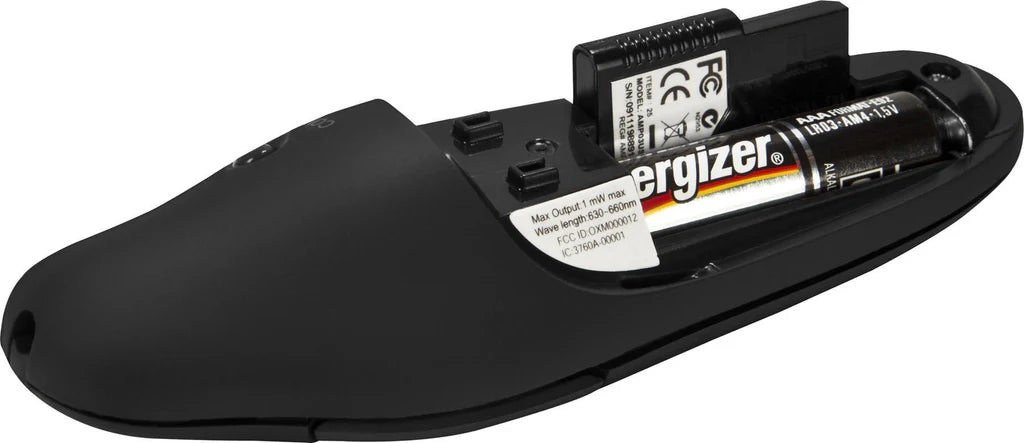 Targus® Wireless Usb Presenter With Laser Pointer, Class 2, 50 Ft Range, Black