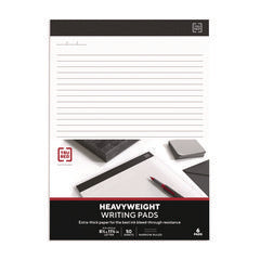 TRU RED™ Notepads, Narrow Rule, 50 White 8.5 x 11.75 Sheets, 6/Pack