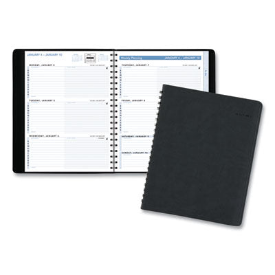 The Action Planner Weekly Appointment Book, 11 x 8, Black Cover, 12-Month (Jan to Dec): 2024 Flipcost Flipcost