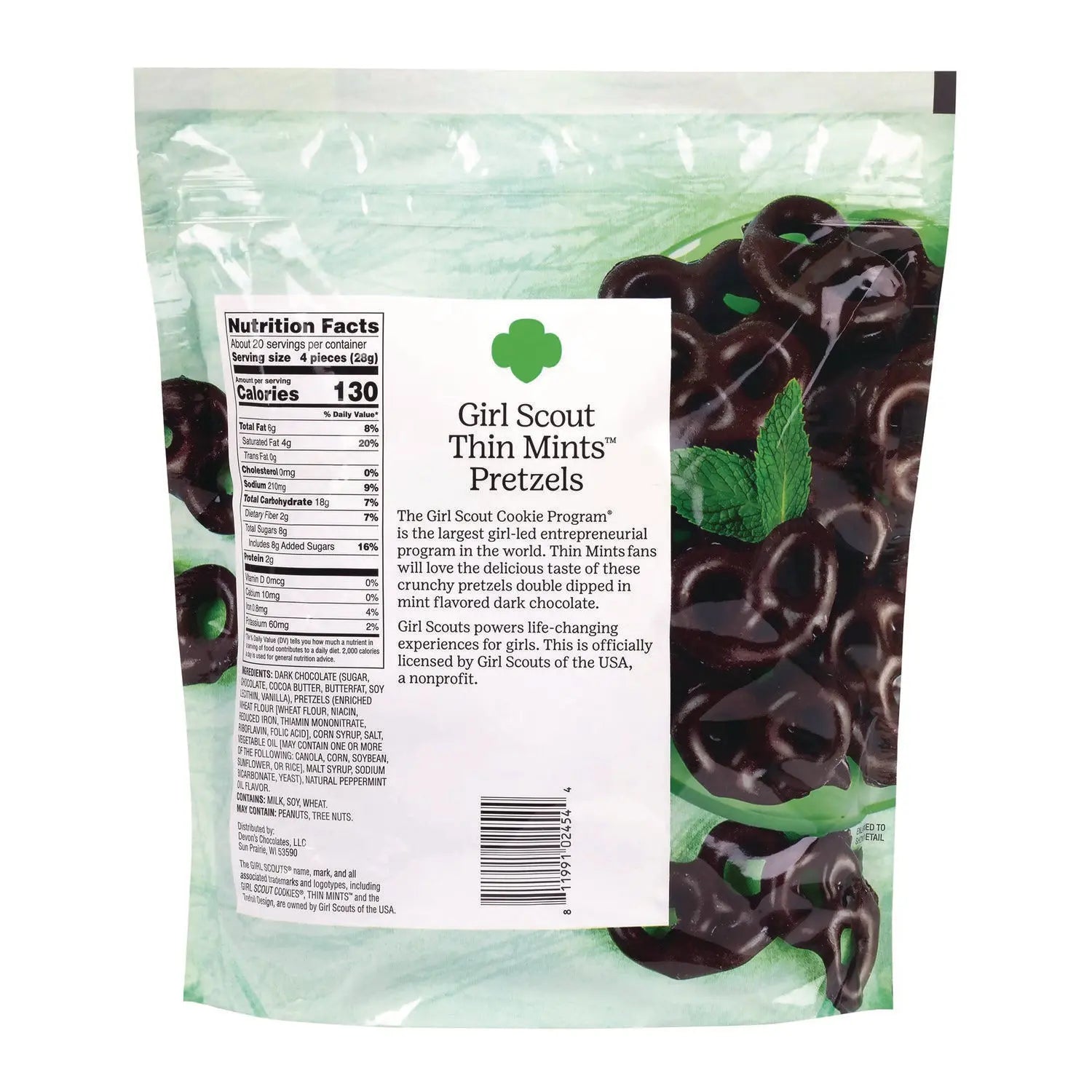 Thin Mints Pretzels, Mint Chocolate, 20 oz Bag girl scouts Flipcost