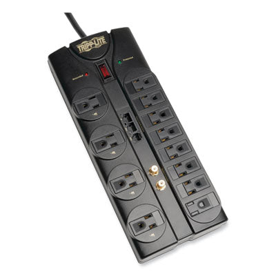 Tripp Lite Protect It! Surge Protector, 12 AC Outlets, 8 ft Cord, 2,880 J, Black Flipcost Flipcost