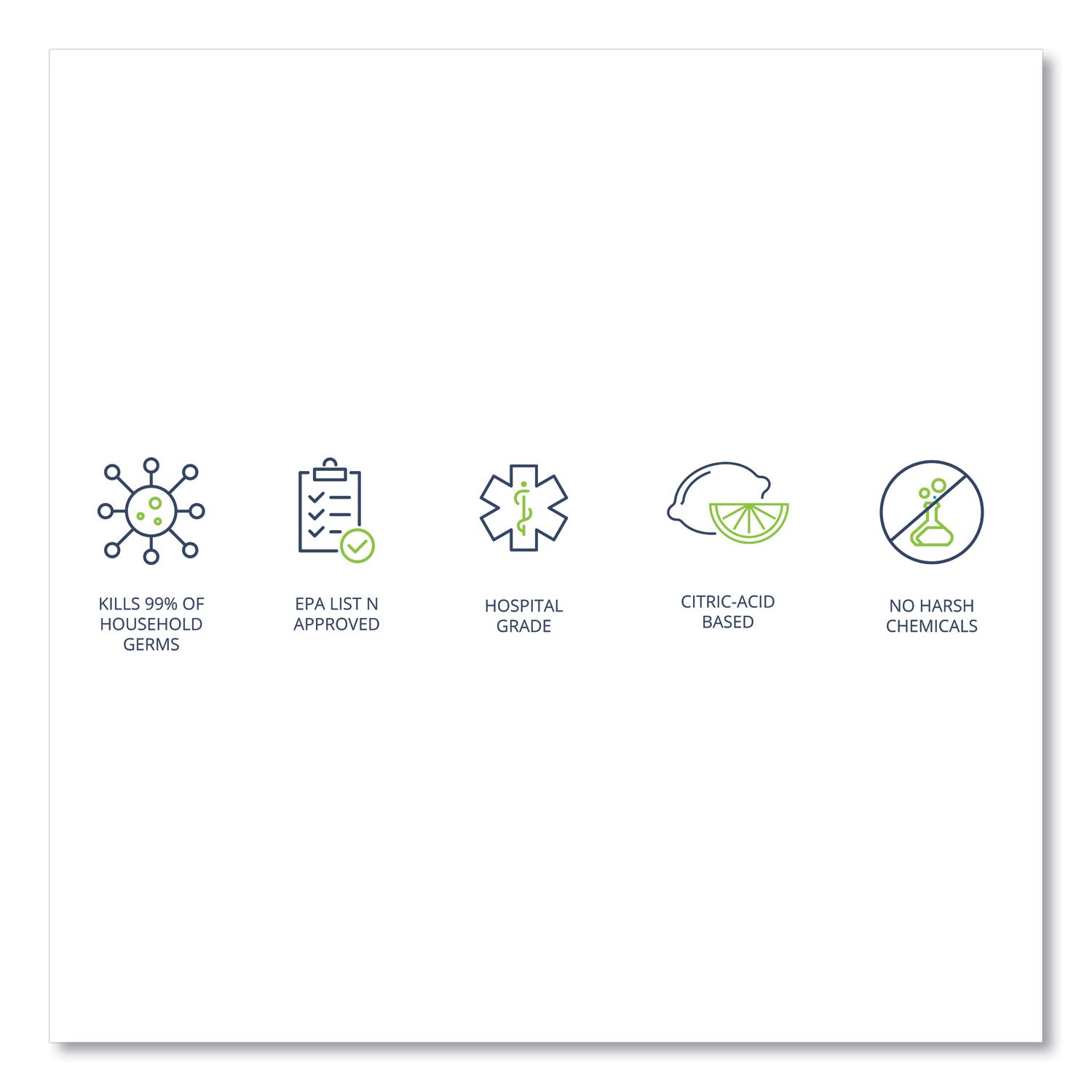 Wexford Labs CleanCide Disinfecting Wipes, 1-Ply, 8 x 5.5, Fresh Scent, White, 400/Tub