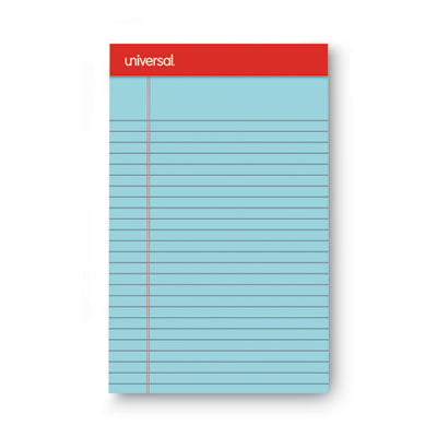 Universal® Colored Perforated Ruled Writing Pads, Narrow Rule, 50 Blue 5 x 8 Sheets, Dozen Flipcost Flipcost